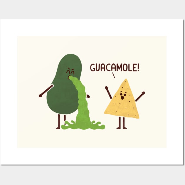 Guacamole Wall Art by HandsOffMyDinosaur